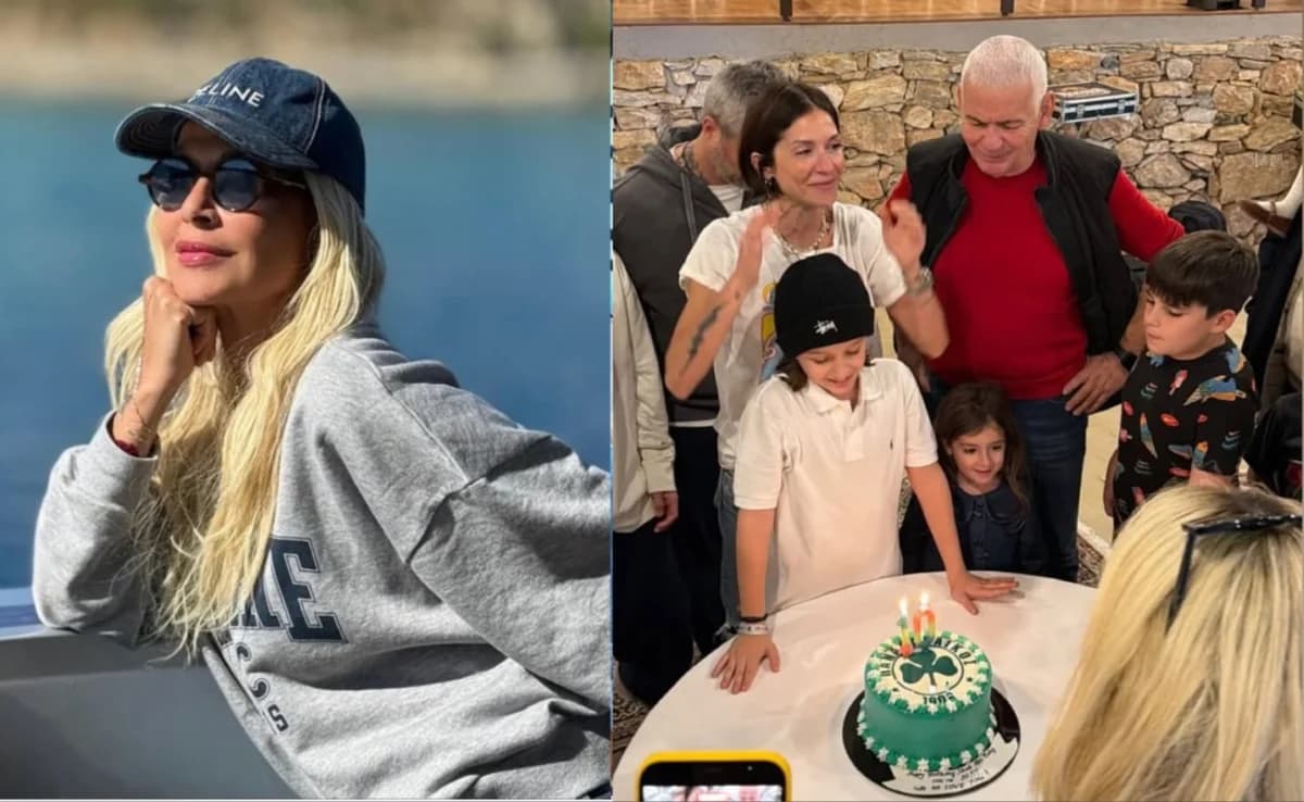 Anna Vissi Celebrates Grandson Nestor's Birthday in Kifisia