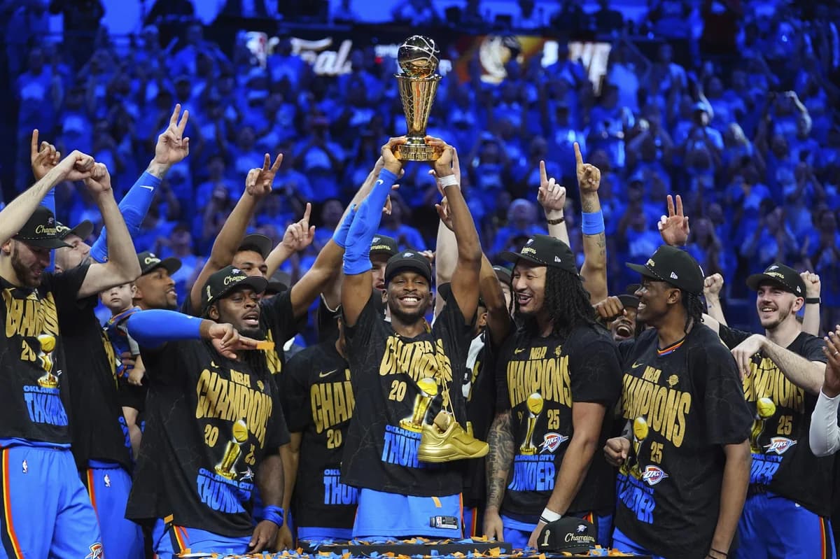雷霆队击败步行者队，荣膺 NBA 总冠军