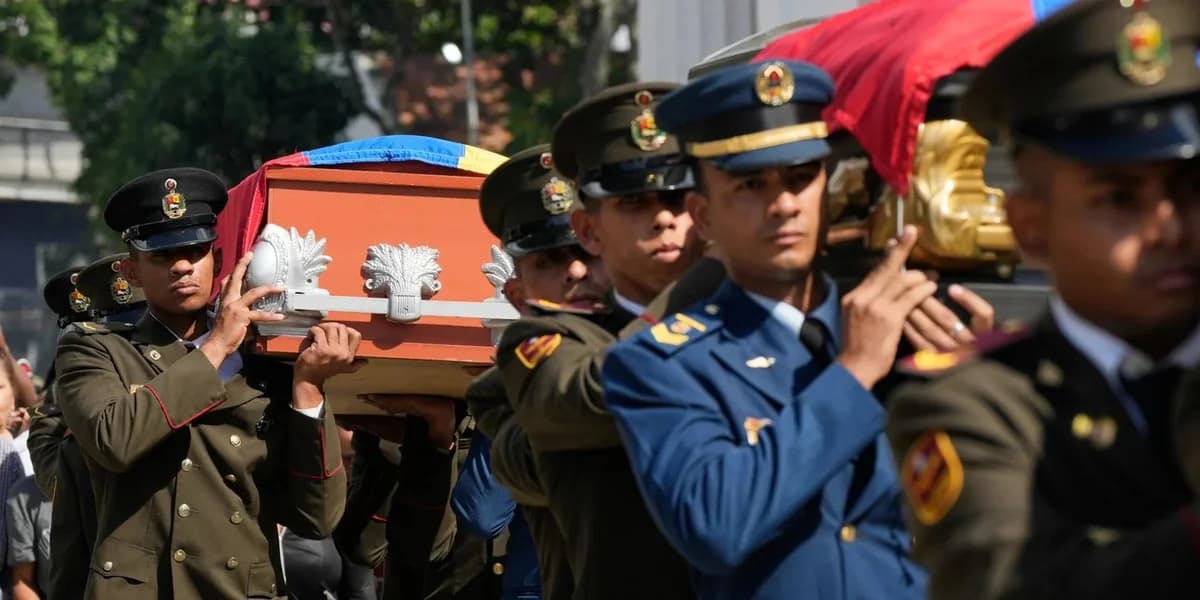 委内瑞拉：美国行动后士兵葬礼举行