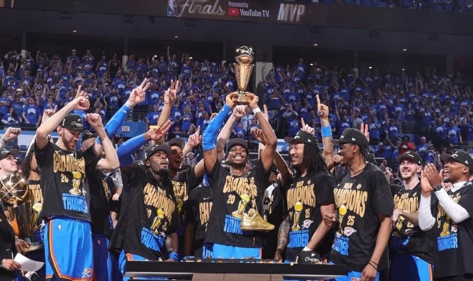 雷霆队史首次夺得 NBA 总冠军