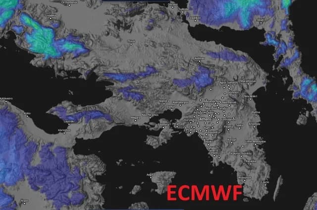 Καλλιάνος: Αβεβαιότητα για χιόνια στην Αττική – Δείτε τους χάρτες