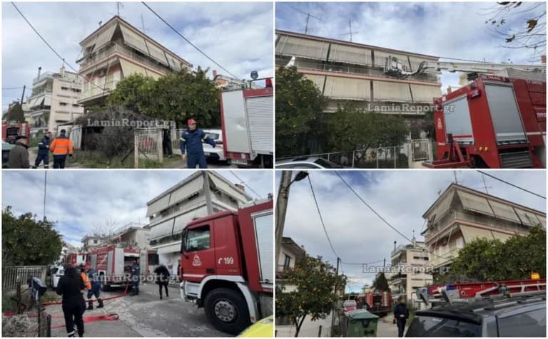 Φωτιά σε διαμέρισμα στη Λαμία – Ηλικιωμένος στο νοσοκομείο