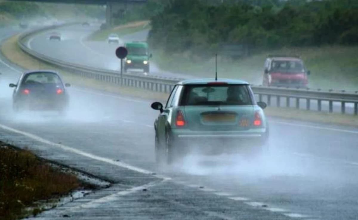 Fuertes lluvias en la autopista Nicosia-Limassol