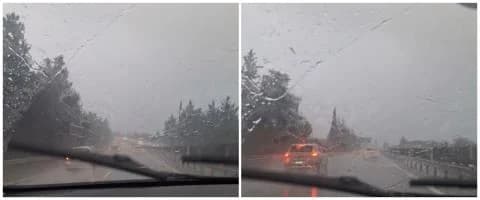 Fuertes lluvias en la autopista Kornos-Kofinou – Se aconseja a los conductores extremar la precaución