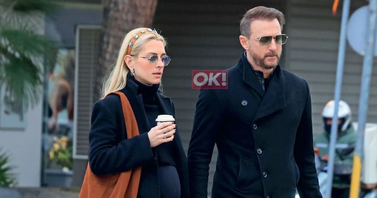Kostas Karafotis and Katia Manou: Stroll in Glyfada Before Welcoming Their Child