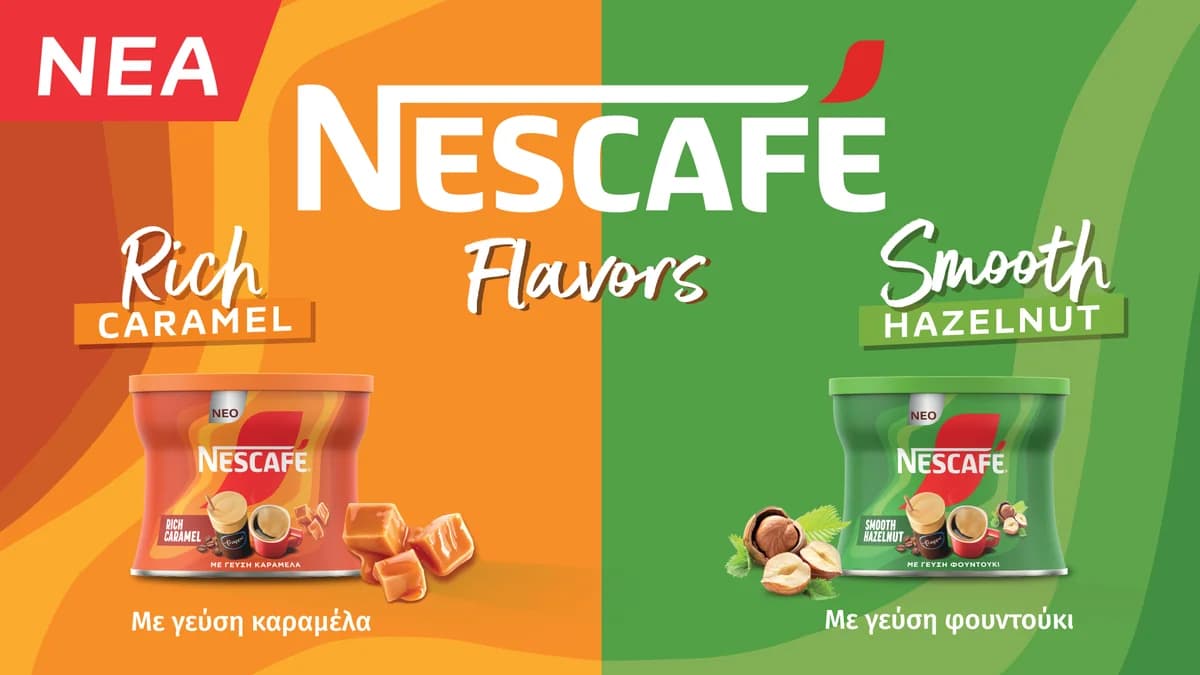Neue NESCAFÉ® Rich Caramel & Smooth Hazelnut Kaffeegeschmacksrichtungen