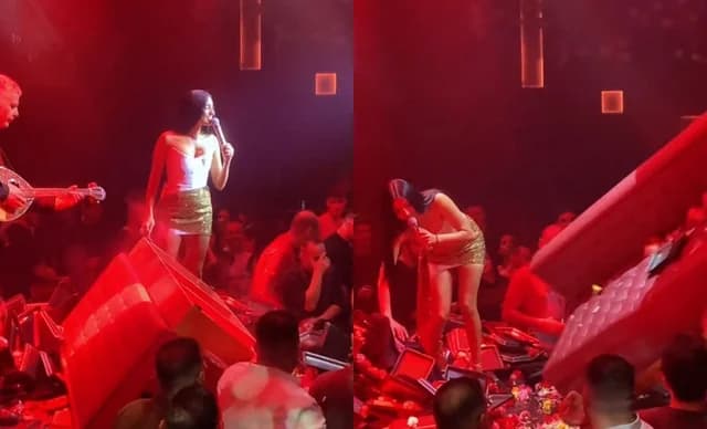 Salónica: Cliente Lanza Sofá al Escenario de Anastasia (Video)