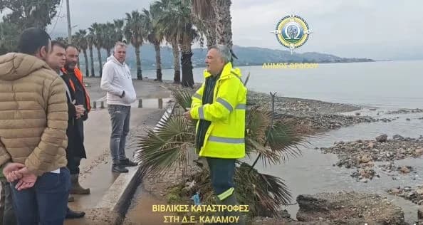 Oropos: Graves daños en Kalamos debido al mal tiempo