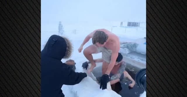 Niederländischer YouTuber taucht bei -52°C in eiskaltes Wasser in Sibirien