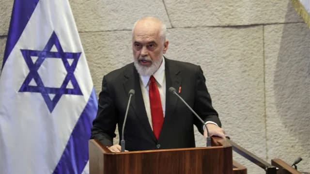 Edi Rama en el Knesset: "Albania, un refugio seguro para los judíos"