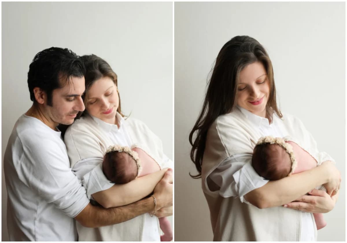 Βασίλης Χαραλάμπους & Νίκη Δραγούμη: Συγκινητικές φωτογραφίες με τη νεογέννητη κόρη τους