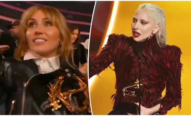格莱美争议：麦莉·赛勒斯对 Lady Gaga 的姿态引发争议