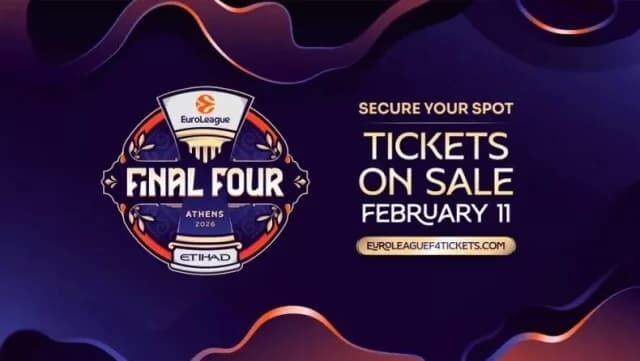 Final Four Atenas 2026: Venta de entradas comienza el 11 de febrero