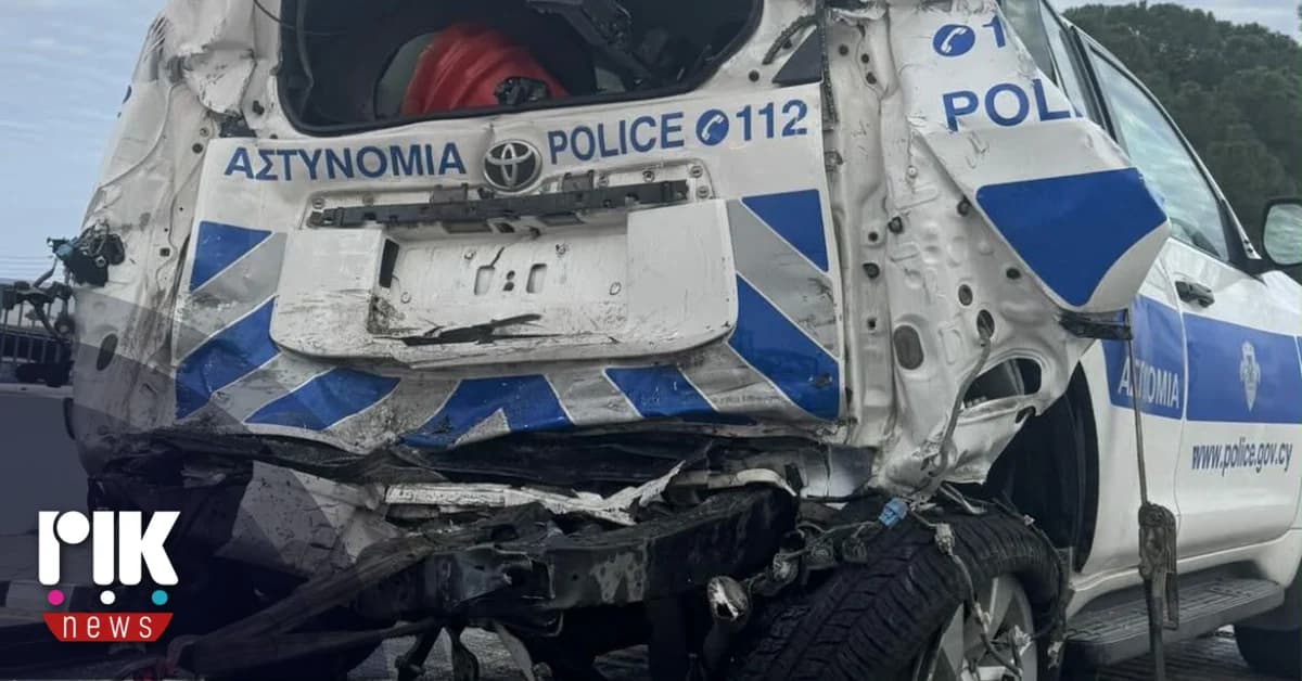 Φορτηγό προσέκρουσε σε περιπολικό: Τραυματίες αστυνομικοί και οδηγός