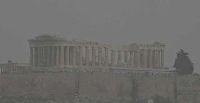 Αφρικανική σκόνη σκέπασε την Ακρόπολη και την Αθήνα
