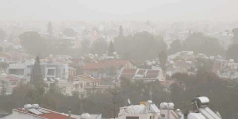 אבק באטמוספירה וגשם בקפריסין בשלושת הימים הקרובים