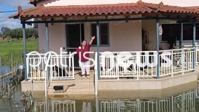 Floods in Vartholomio after water release from Karamanlis Dam