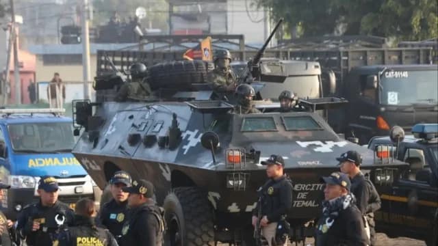 Guatemala: Ejército y policía con blindados tras asesinatos de policías