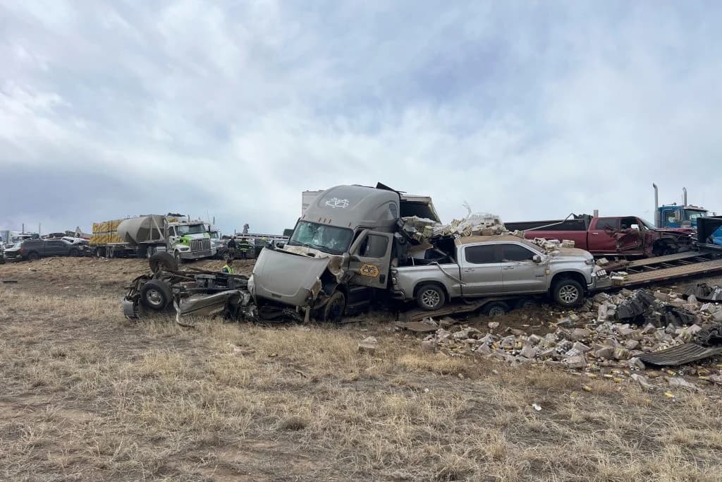 Colorado: Cuatro muertos en choque múltiple de más de 30 vehículos