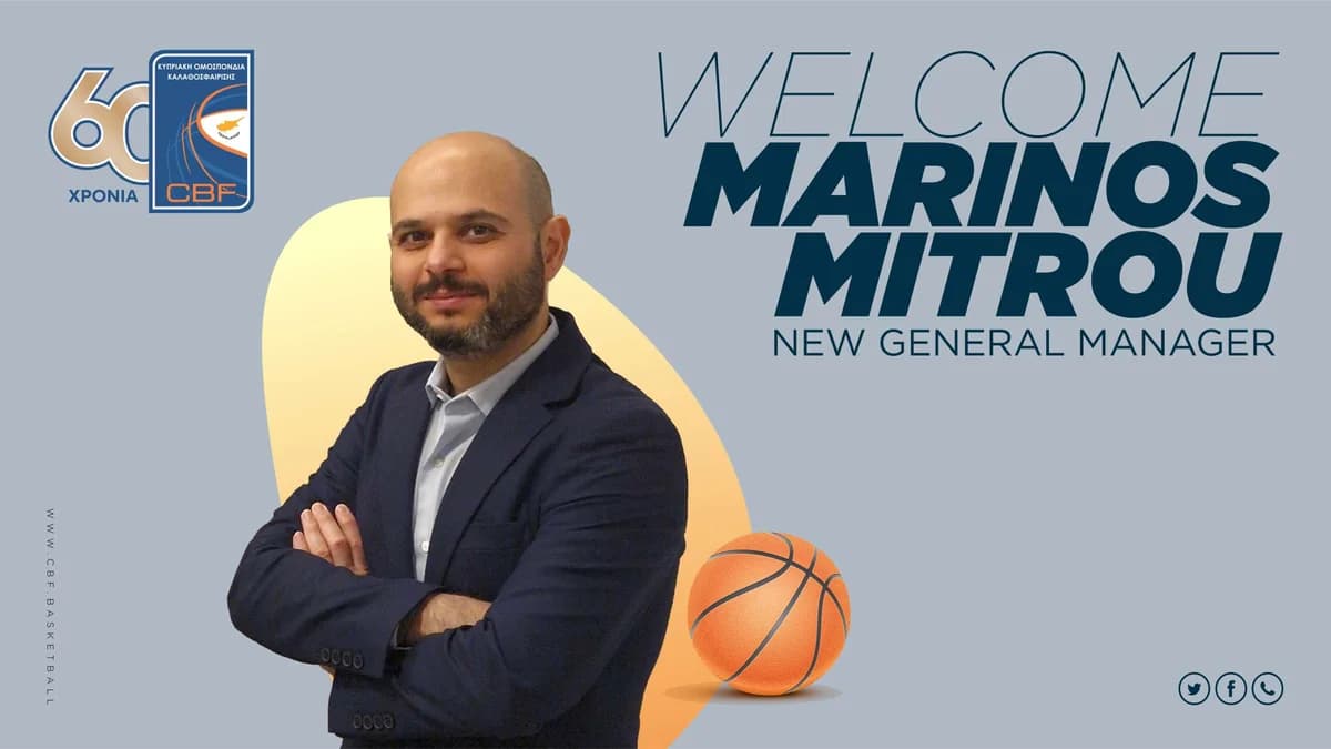 Offiziell: Marinos Mitrou zum Generaldirektor des zypriotischen Basketballverbandes ernannt