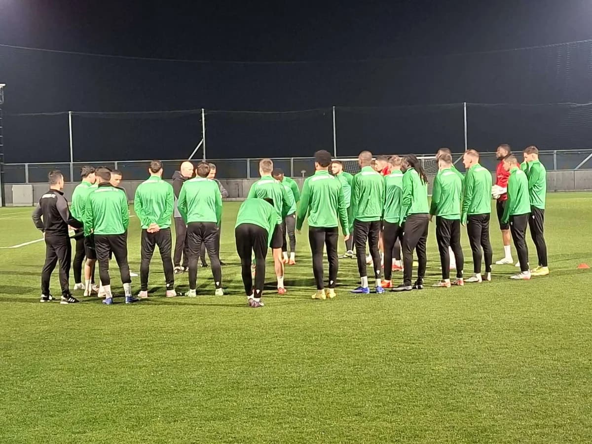 Omonia: Fotorreportaje del último entrenamiento en Croacia