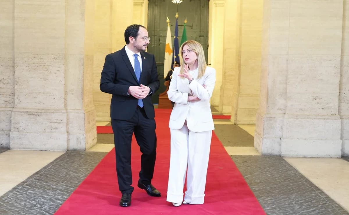 Συνάντηση Χριστοδουλίδη-Μελόνι: Στρατηγική σχέση Κύπρου-Ιταλίας