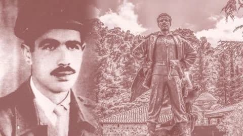 Servicio conmemorativo para Grigoris Afxentiou en el Monasterio de Machairas