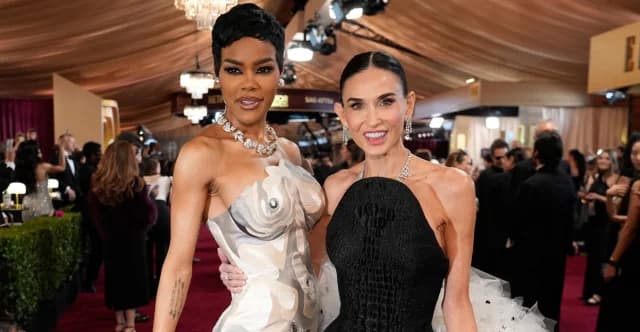 Atemberaubende Looks bei den Actor Awards: Teyana Taylors 'Naked Dress', Demi Moores Feder-Schleppe