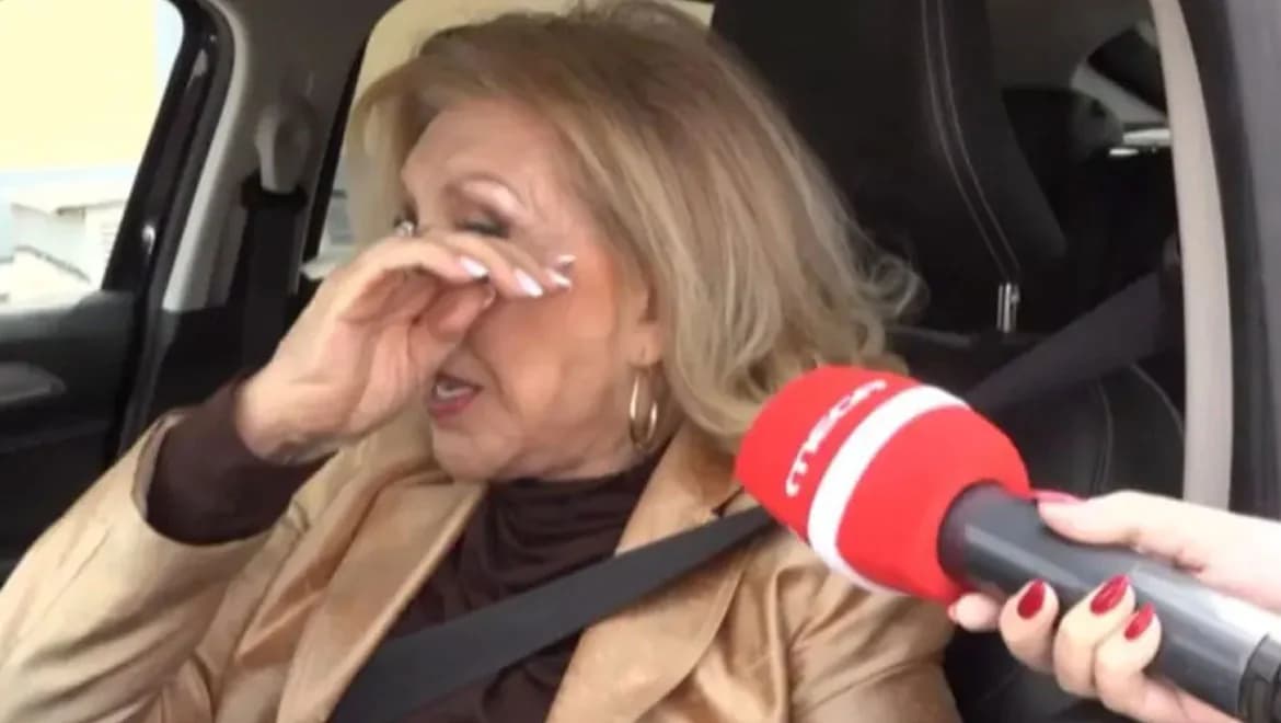 Litsa Patera Gets Emotional on MEGA's Camera