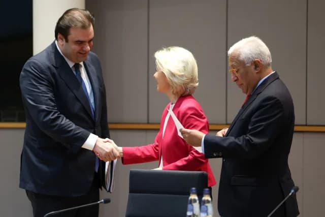 Πιερρακάκης: Συνάντηση με Κόστα και φον ντερ Λάιεν στις Βρυξέλλες