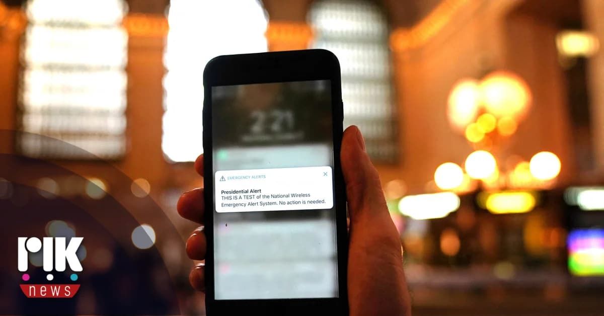 Warning Messages to be Sent Tonight at 7 PM (Test)