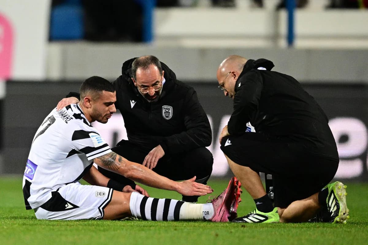 Giakoumakis verletzt, PAOK vor Olympiacos-Spiel besorgt