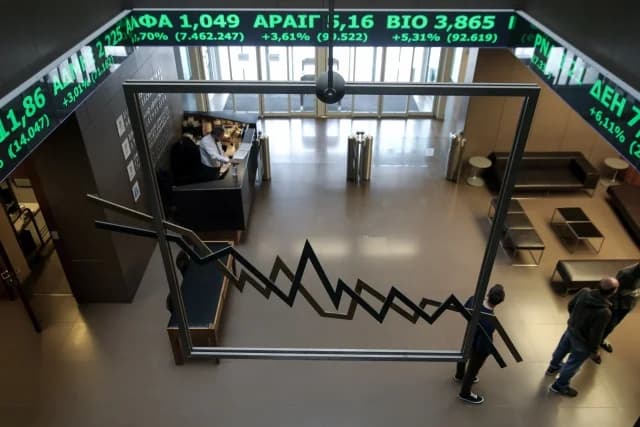 Bolsa de Atenas: Segundo aumento con volatilidad por tensiones en Oriente Medio