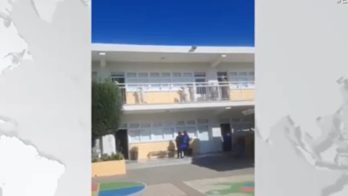 Emergency Drill at a School in Limassol: Instructions from Civil Defense