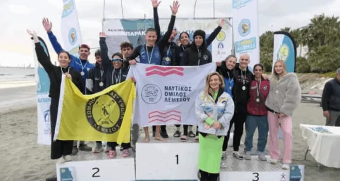 Лимассольский Морской Клуб Занял Первое Место на Национальном Чемпионате по Прибрежной Гребле