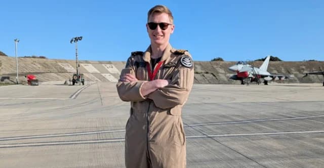 Britischer Pilot schießt Shahed-Drohne mit F-35 ab und feiert mit Keo-Bier