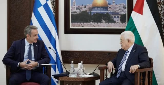 Mitsotakis und Abbas diskutieren über den Konflikt im Nahen Osten