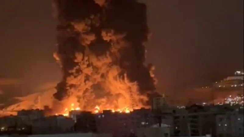 Großbrand in Öldepots in der Nähe von Teheran
