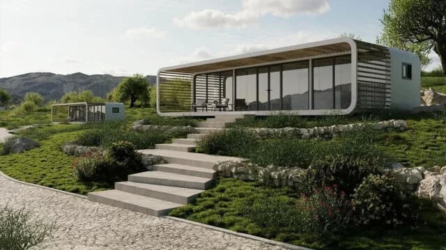 Nuevas casas de vacaciones: Cabañas prefabricadas en Grecia