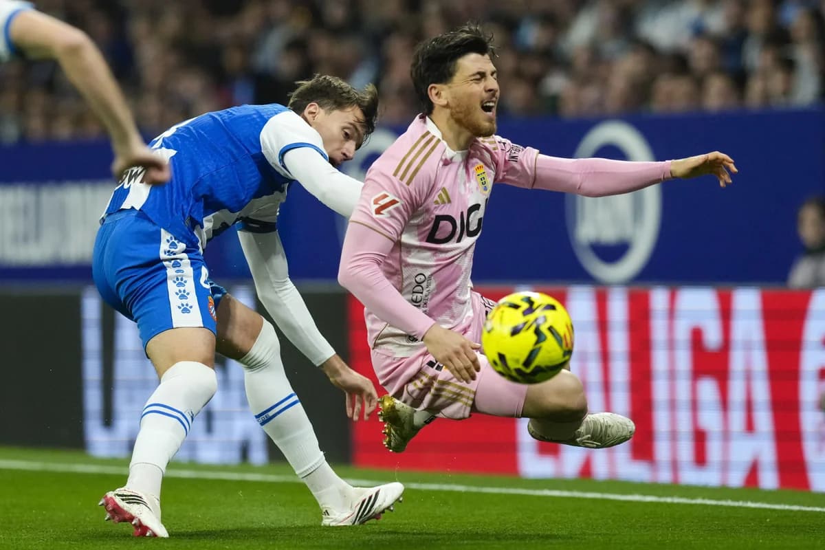 Espanyol y Oviedo empatan en La Liga