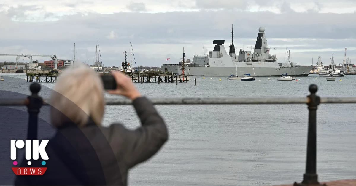 Βρετανικό αντιτορπιλικό "Dragon" πλέει προς Κύπρο