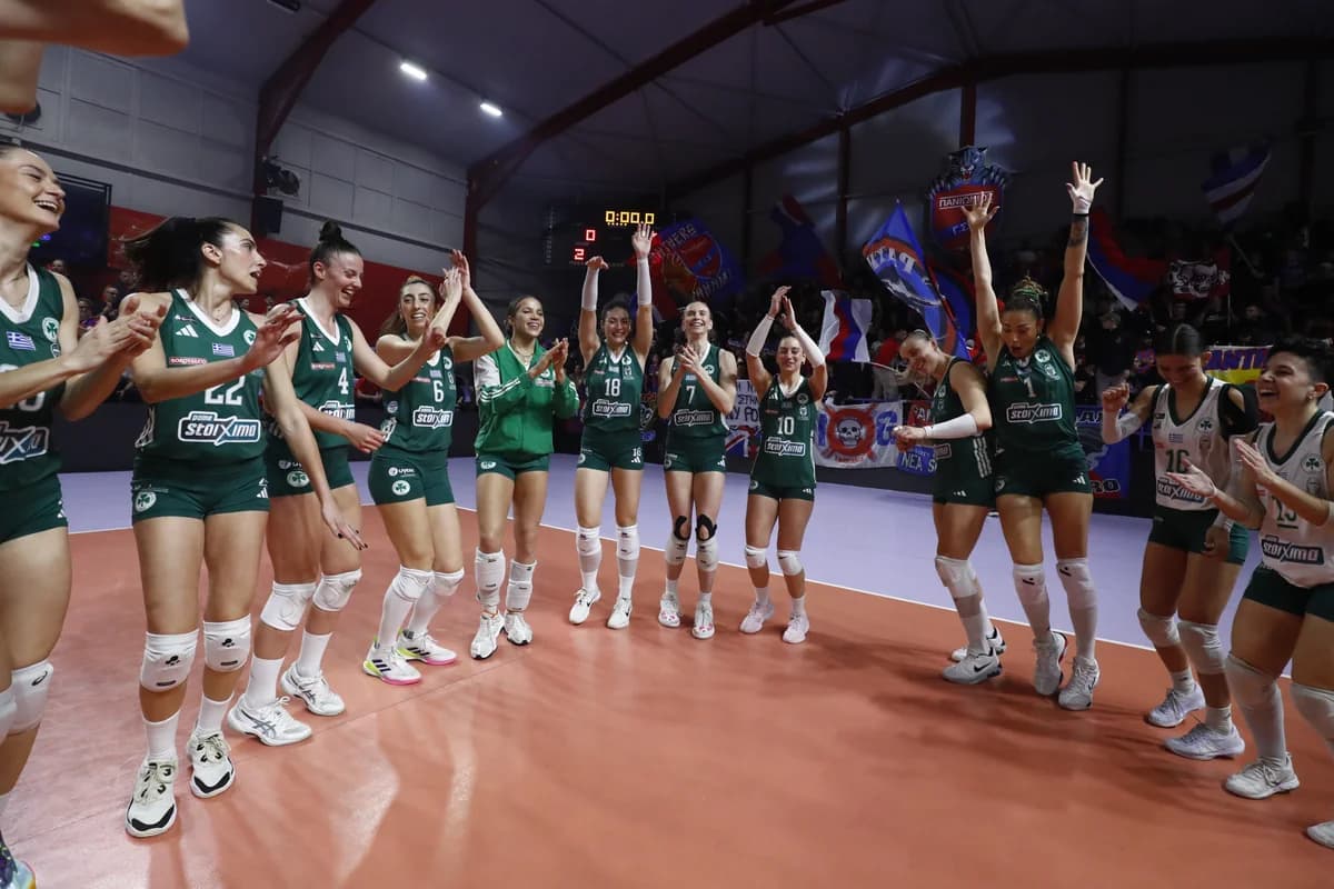 El Panathinaikos apoya al voleibol femenino para la final de la Copa Challenge CEV
