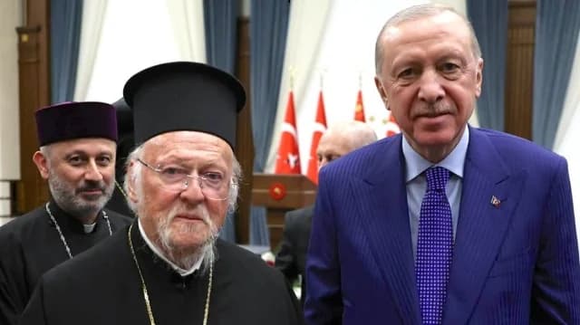 Erdogan empfängt religiöse Führer, Bartholomäus anwesend