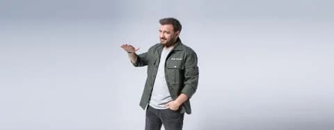 Christos Ferentinos antwortet auf Werbung mit Katerina Karavatou