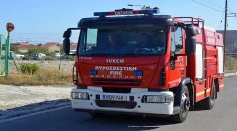 Пожар в автобусе в Лимассоле возле школы