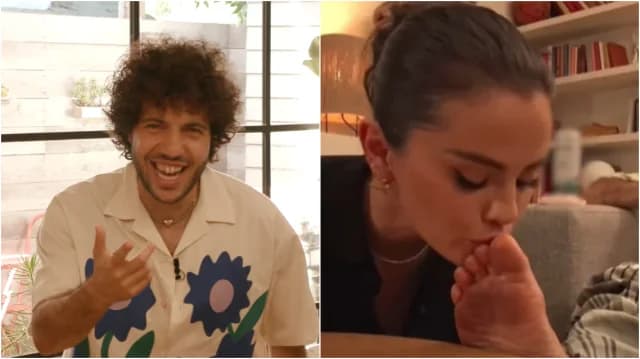 בני בלנקו מגיב לביקורת לאחר שסלינה גומז מנשקת את כף רגלו