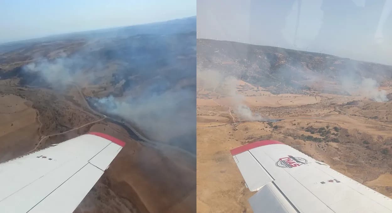 Three Fire Outbreaks in Paphos District – Extinguishing Operation Underway
