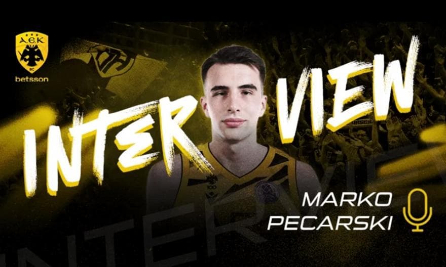 Marko Pecarski: "Sakota jugó un papel importante en mi decisión de unirme al AEK"