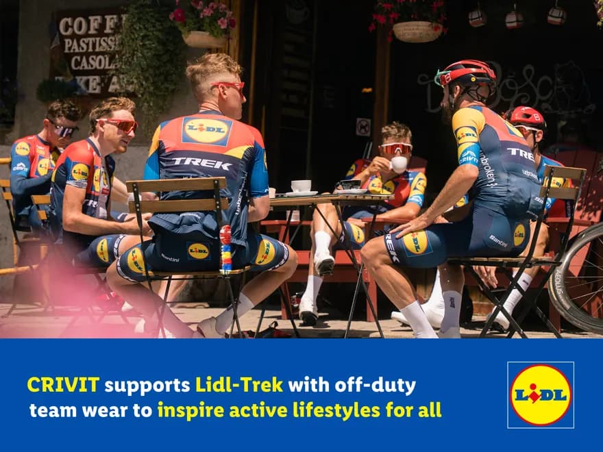 Η CRIVIT υποστηρίζει την Lidl-Trek με ρούχα ομάδας