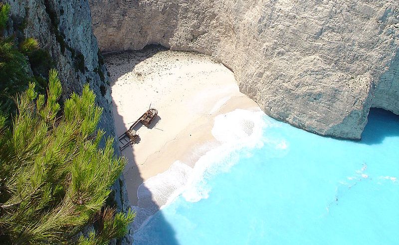 The famous Navagio beach in Zakynthos is closed to the public again this year